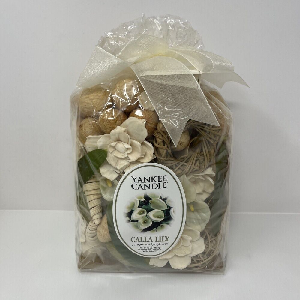 Yankee Candle Dry Potpourri CALLA LILY Fragrance 10‎ oz Sealed Bag - NEW